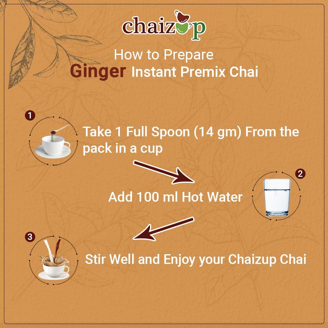 Chaizup Premium 1 Min Instant Assorted Tea Pack - 500g Cans (Pack of 3) | Masala, Ginger & Saffron Flavours | Approx. 108 Servings | 1500g