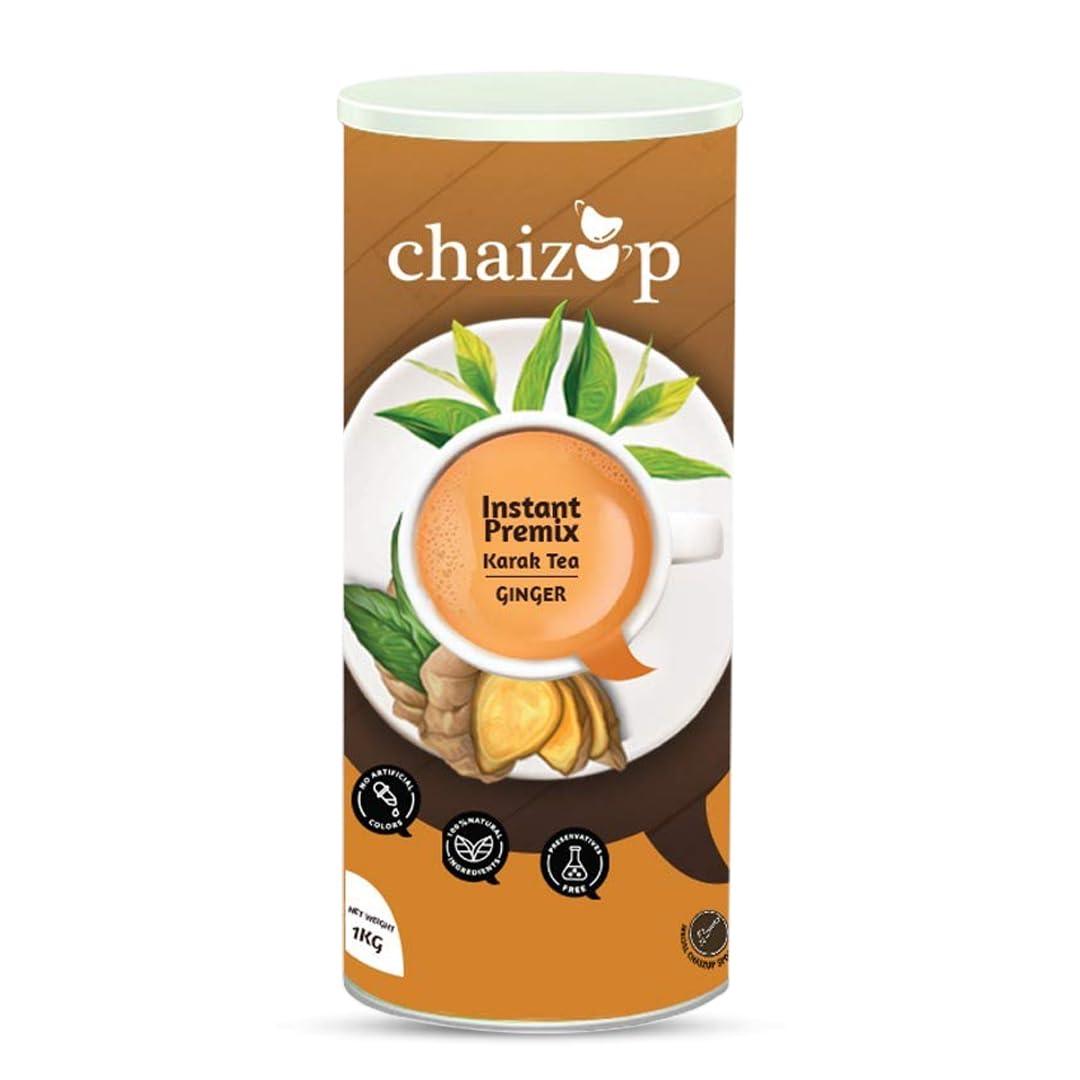 Chaizup Premium 1 Min Instant Cardamom Tea Premix - 1kg Can | Cardamom Flavours | Approx. 72 Servings | 1kg
