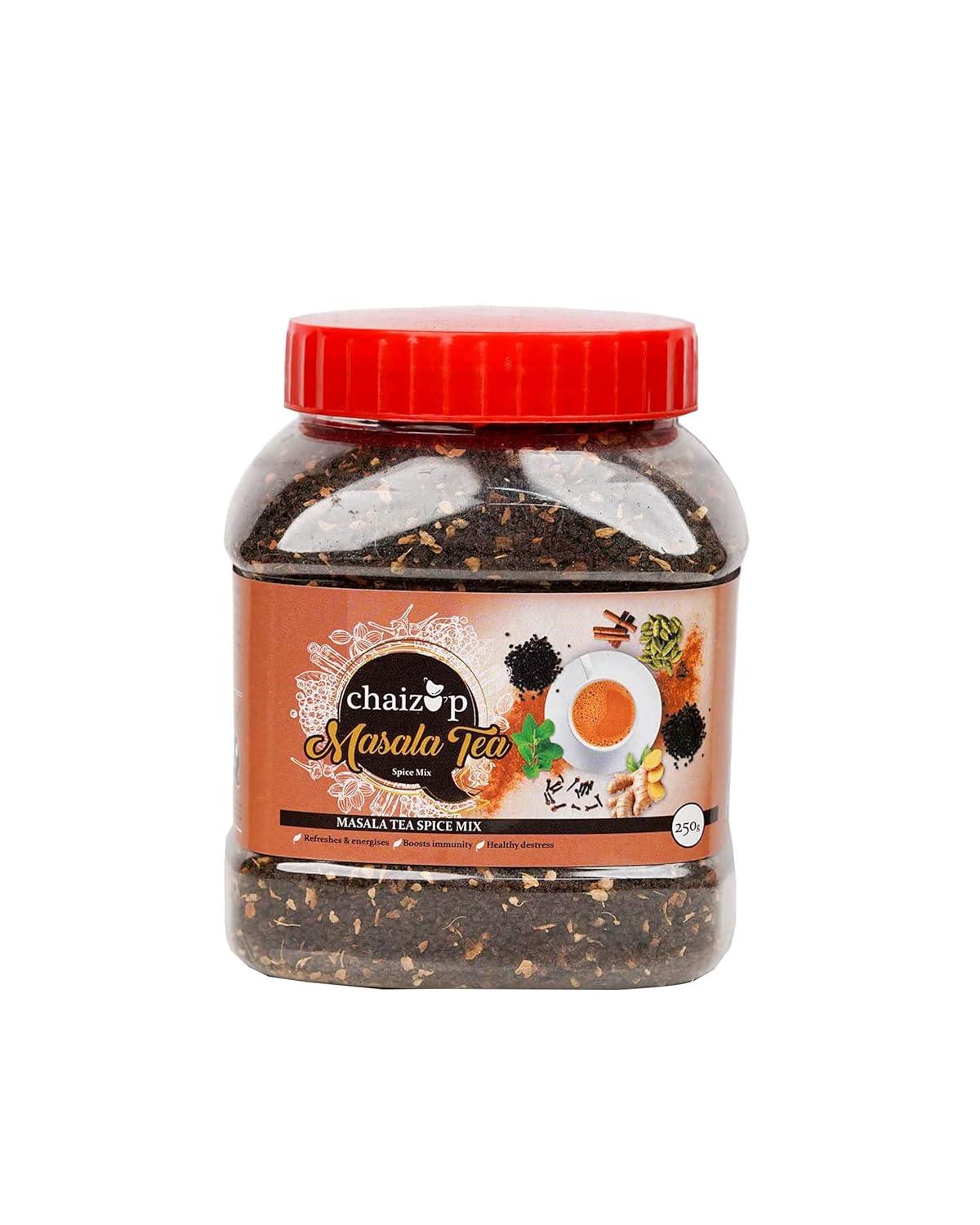 Chaizup Masala Tea - 250 Gms, Spice Mix, Real cardamom, Real cinnamon, Real clove, Real ginger
