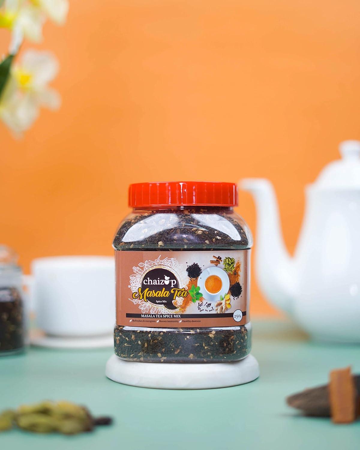 Chaizup Masala Tea - 250 Gms, Spice Mix, Real cardamom, Real cinnamon, Real clove, Real ginger