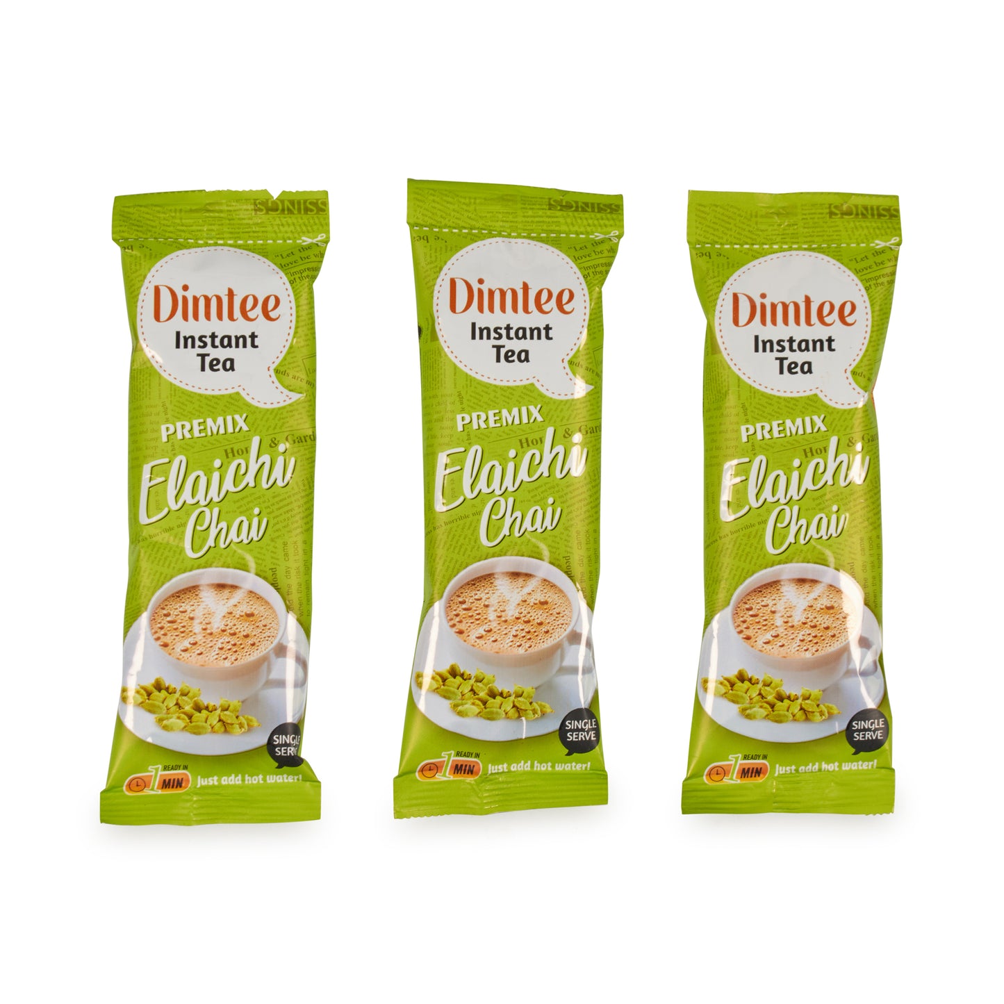 Chaizup Dimtee Tea Authentic Instant Premix Elaichi Tea - 30 sachets, 12.5 gm each