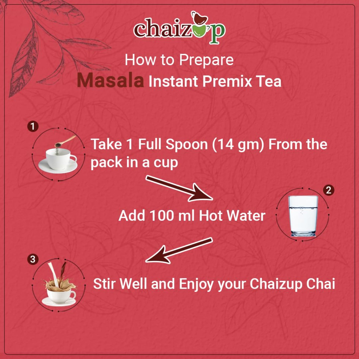 Chaizup Instant Masala + Cardamom + Ginger Premix Tea Can | Assorted Combo Pack Of 3 Flavours | 500gm x 3 Can | Instant Chai | Ready To Drink | 1500 Gm | Premix Chai Powder | Instant Tea