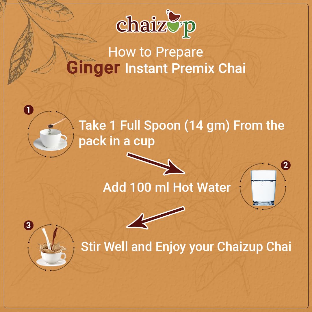 Chaizup Instant Premix Ginger + Cardamom + Saffron Tea Can | Assorted Combo Pack Of 3 Flavors | 500gm x 3 Can | 1500 Gm | Premix Chai Powder