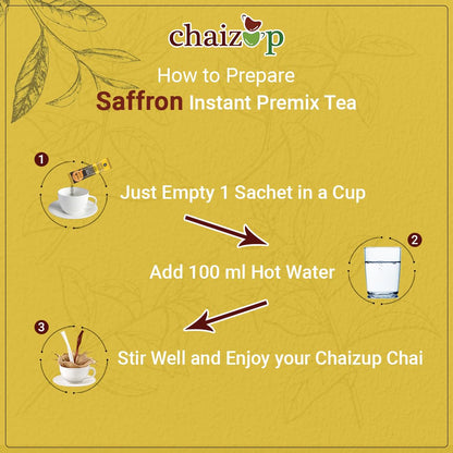 Chaizup Instant Masala + Ginger + Saffron Premix Tea Can | Assorted Combo Pack Of 3 Flavours | 500gm x 3 Can | Instant Chai | Ready To Drink | 1500 Gm | Premix Chai Powder