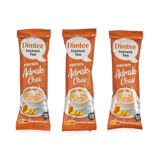 Chaizup Dimtee Premix Instant Ginger Chai 36 Sachet | 36 Serves | Instant Premix Tea | Premix Tea Powder | Ready To Drink