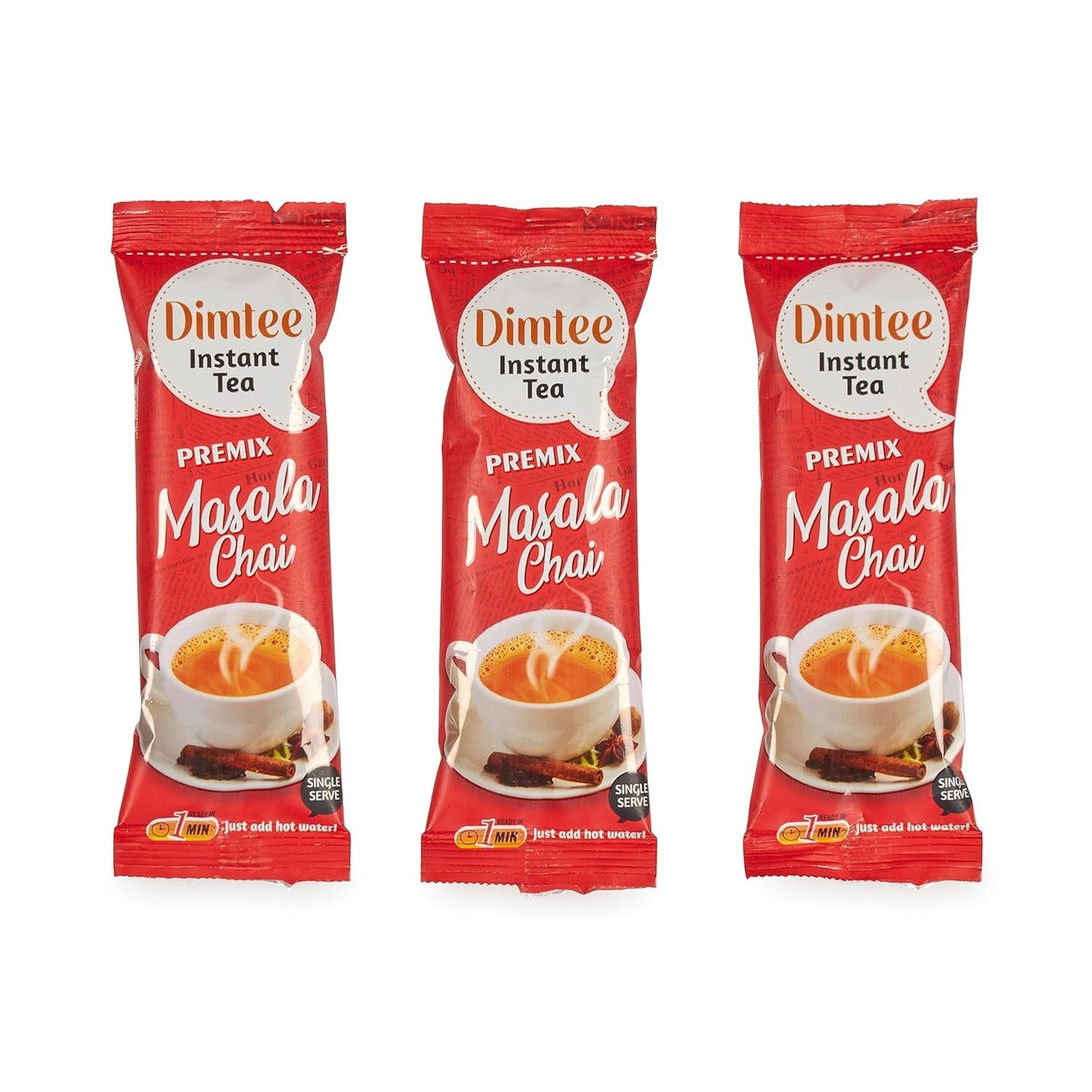 Chaizup Dimtee Premix Instant Masala Chai 50 Sachet | 50 Serves | Instant Premix Tea | Premix Tea Powder | Ready To Drink