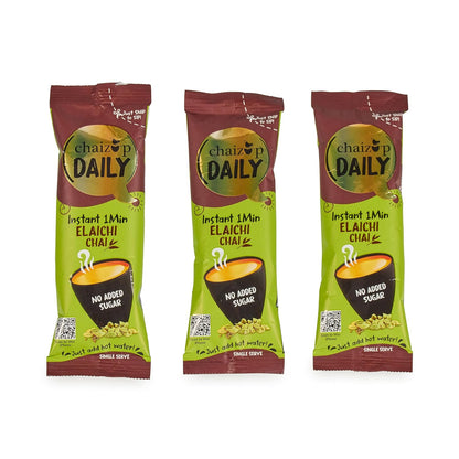 Chaizup Daily No Sugar Instant Cardamom Tea | 36 Sachets | Instant Premix Tea | Premix Tea Powder