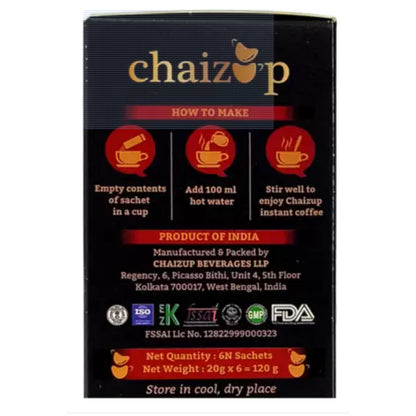 Chaizup Instant Premix Premium Cappuccino + Caramel Coffee Packs | Assorted Combo Pack Of 2 Flavours | 20gm x 12 Sachets | 240 GM | Instant Premix Coffee | Premix Coffee Powder | Ready To Drink