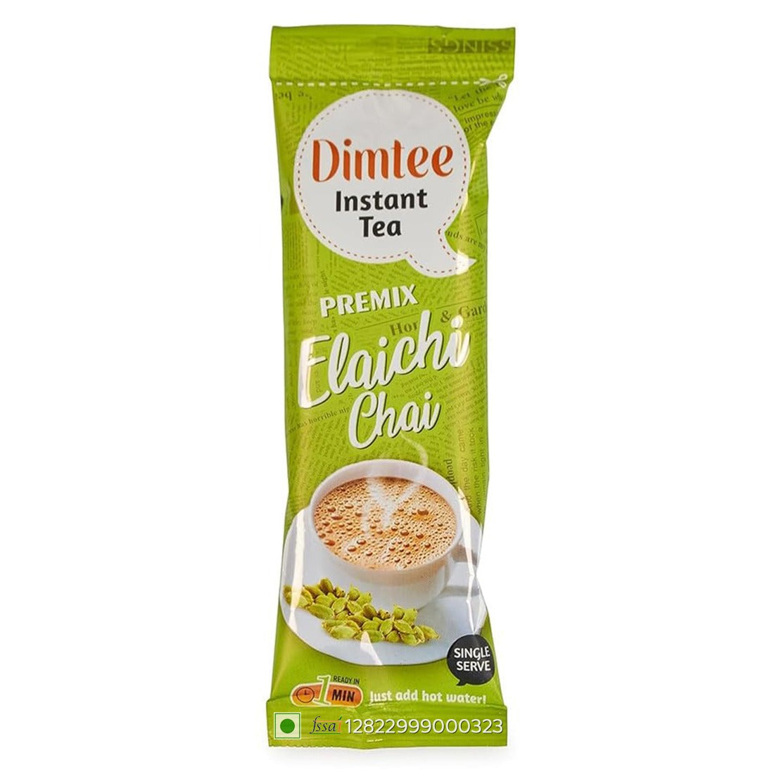 Chaizup Dimtee Instant Premix Masala + Ginger + Cardamom Tea | 12 Masala + 1 2Ginger + 12 Cardamom | Instant Premix Tea | Premix Tea Powder