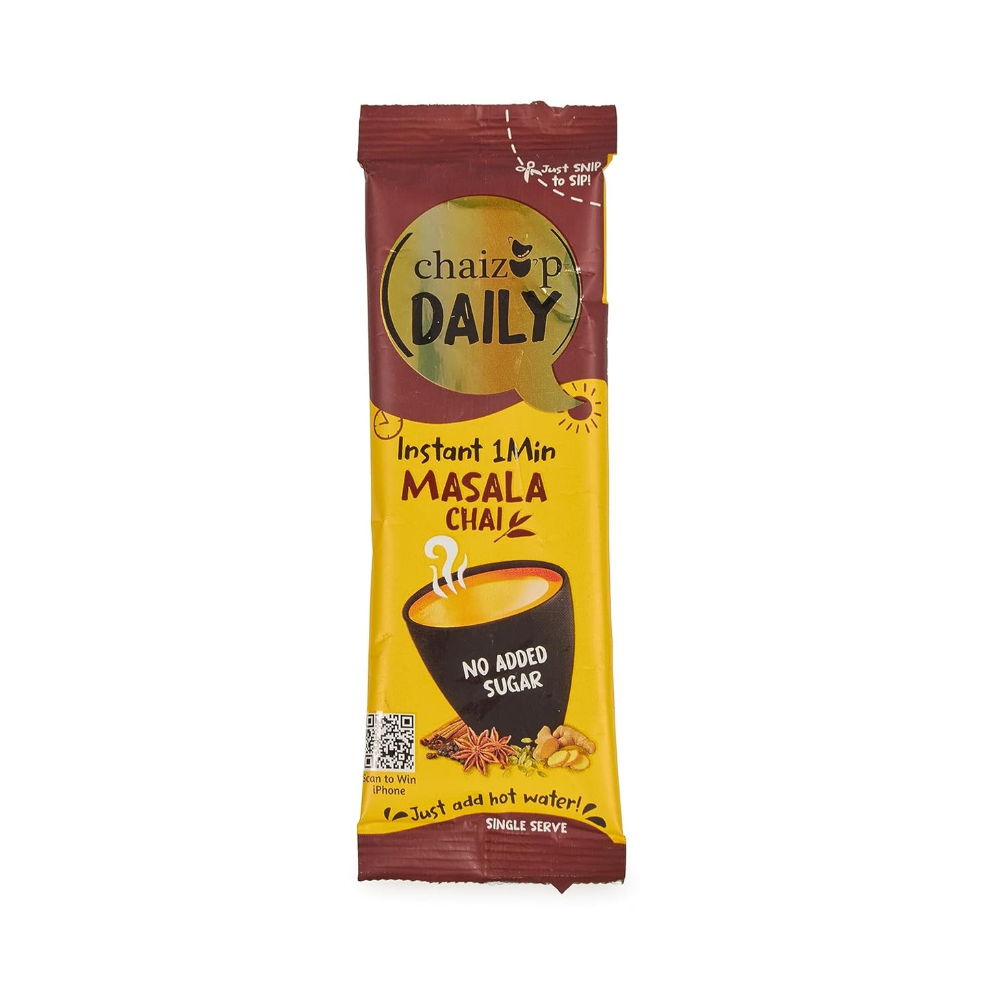 Chaizup Daily No Sugar Instant Masala Tea | 36 Sachets | Instant Premix Tea | Premix Tea Powder