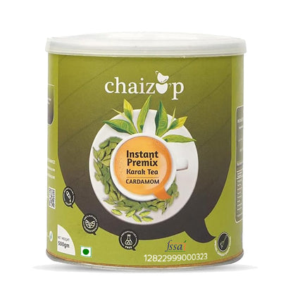 Chaizup Instant Premix Ginger + Cardamom + Saffron Tea Can | Assorted Combo Pack Of 3 Flavors | 500gm x 3 Can | 1500 Gm | Premix Chai Powder