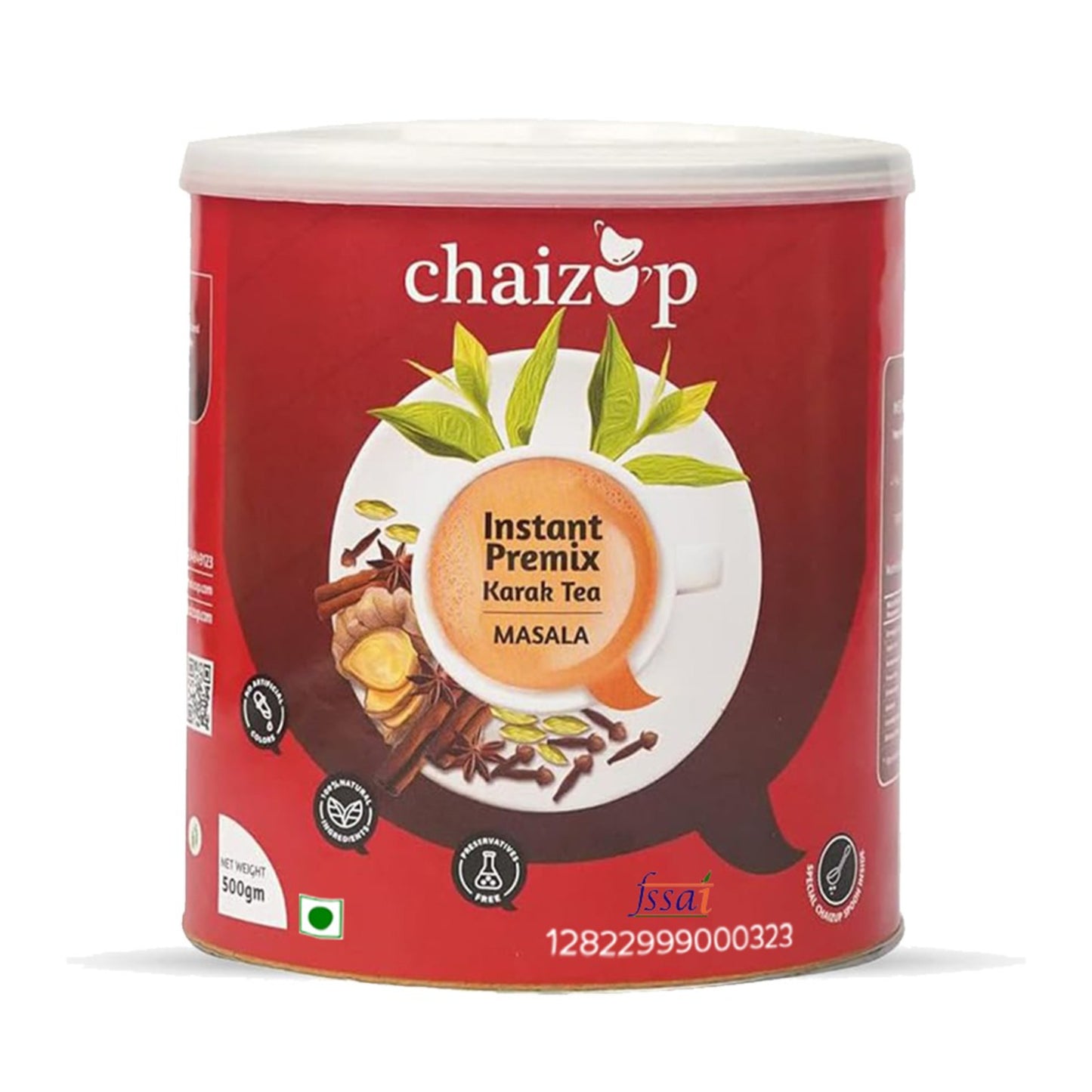 Chaizup Instant Masala + Cardamom + Ginger Premix Tea Can | Assorted Combo Pack Of 3 Flavours | 500gm x 3 Can | Instant Chai | Ready To Drink | 1500 Gm | Premix Chai Powder | Instant Tea