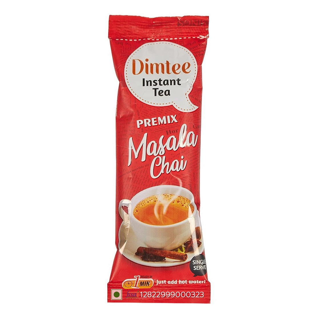 Chaizup Dimtee Instant Premix Masala + Ginger + Cardamom Tea | 12 Masala + 1 2Ginger + 12 Cardamom | Instant Premix Tea | Premix Tea Powder