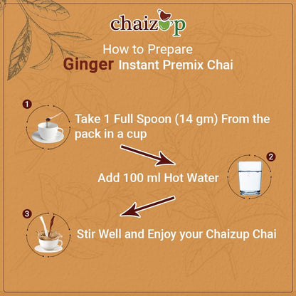 Chaizup Instant Premix Masala + Ginger Tea 1Kg Poly | Assorted Combo Pack Of 2 Flavours | 1000 gm x 2 | Instant Chai | Ready To Drink | Premix Chai Powder