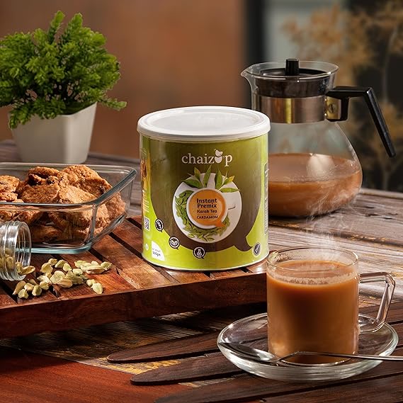 Cardamom Tea Premix -500gm Can packaging for 35 serve