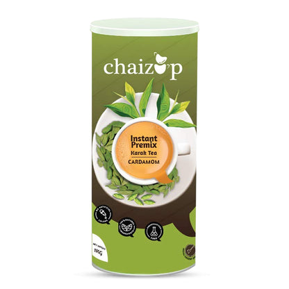 Chaizup Cardamom Instant Premix Tea - 1000 gm Can Premix Elaichi Instant Tea Kadak Tea Powder