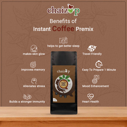 CHAIZUP Premium Instant Premix Coffee - Instant Powder Mix, Premium Coffee Taste, 1Kg Poly, Bag