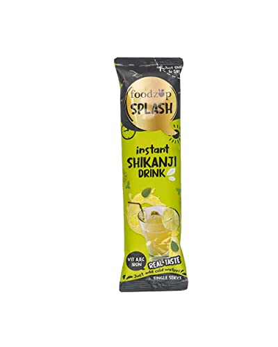 Foodzup Splash Instant Shikhanji drink| Helps Digestion I Summer Drink I Beat The Heat I Refresh and energise|22 gm x 30 sachets