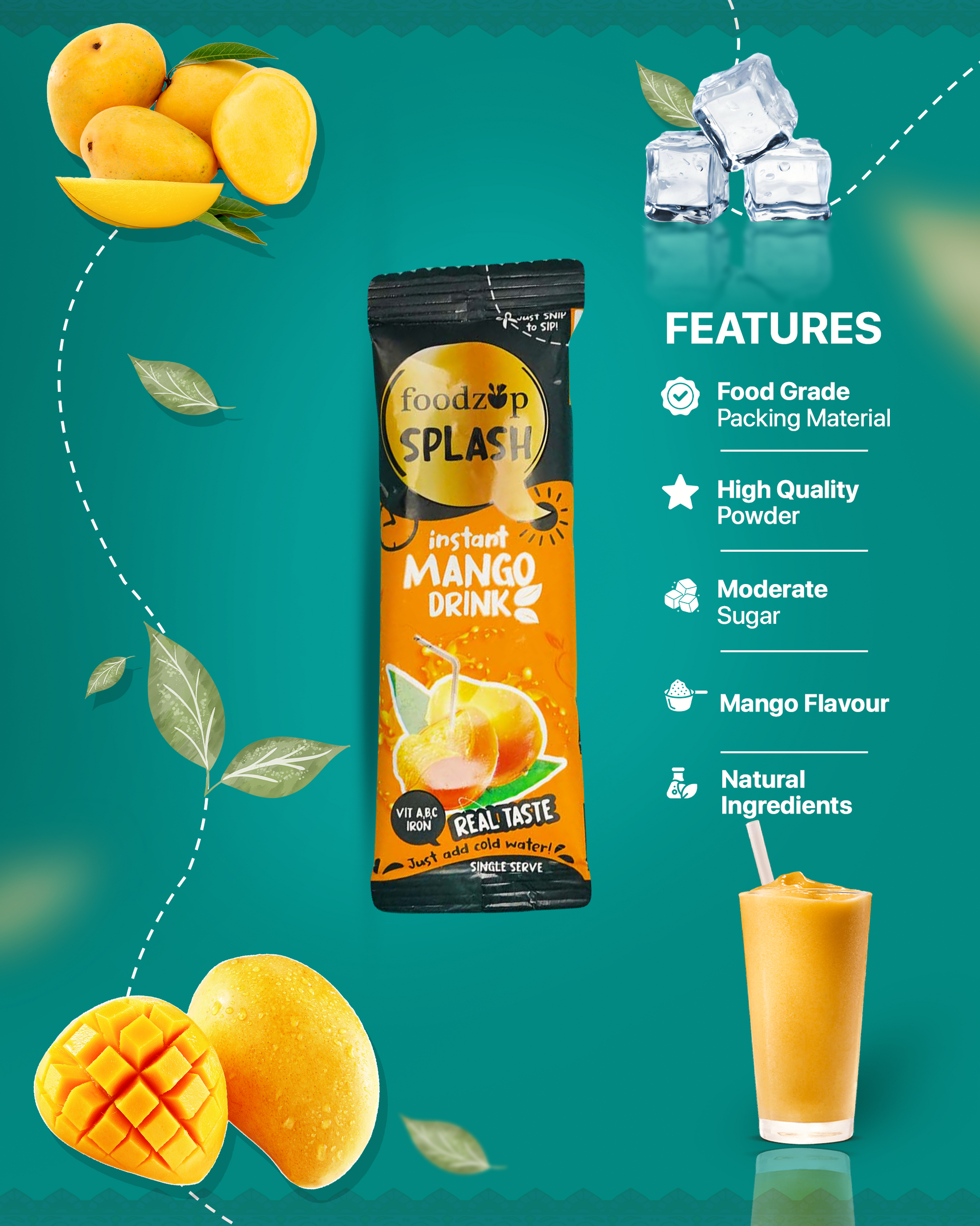 Mango drink splash (30 sachets) – Chaizup