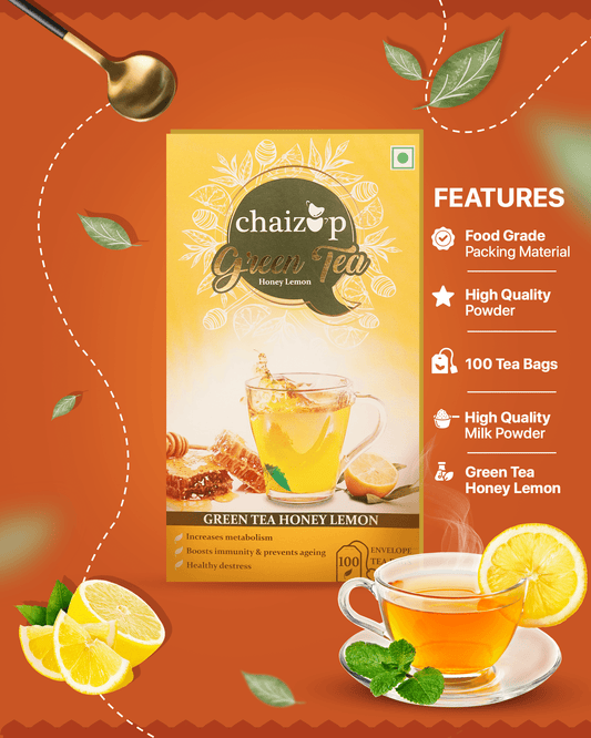 Green Tea Lemon Honey (100 Tea Bags) - Chaizup