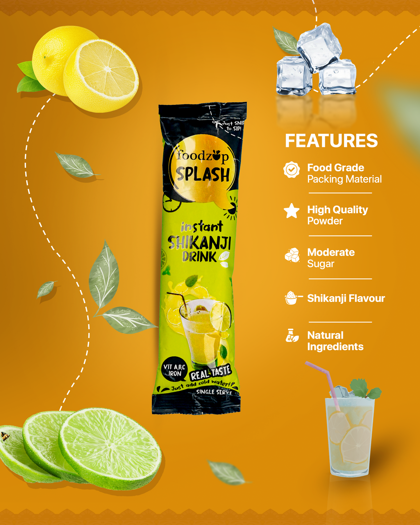 Shikhanji drink Splash (30 Sachet) - Chaizup