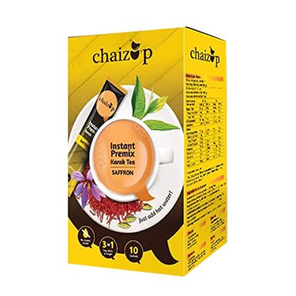 Instant Saffron Premix Tea (10 Sachets) - Chaizup